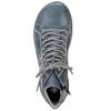 RIEKER WOMENS ZIP LACE ANKLE BOOT - BLUE