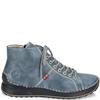 RIEKER WOMENS ZIP LACE ANKLE BOOT - BLUE