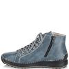 RIEKER WOMENS ZIP LACE ANKLE BOOT - BLUE