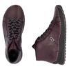 RIEKER WOMENS ZIP LACE ANKLE BOOT - RED