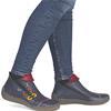 RIEKER WOMENS ZIP ANKLE BOOT - BLUE