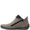 RIEKER WOMENS ZIP ANKLE BOOT - GREY