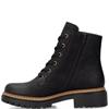 RIEKER WOMENS ZIP ANKLE BOOT - BLACK