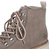 RIEKER WOMENS ZIP LACE ANKLE BOOT - BEIGE