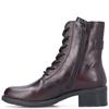 RIEKER WOMENS ZIP LACE BOOT - RED