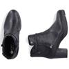 RIEKER WOMENS ZIP ANKLE BOOT - BLACK