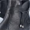 RIEKER WOMENS ZIP ANKLE BOOT - BLACK