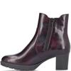 RIEKER WOMENS ZIP ANKLE BOOT - RED