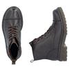 RIEKER WOMENS BIKER ZIP ANKLE BOOT - BROWN