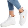 REFRESH WOMENS HIGH TOP CHUNKY TRAINER - WHITE
