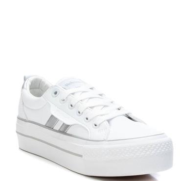 REFRESH WOMENS LACE TRAINER - WHITE