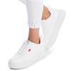 REFRESH WOMENS CHUNKY LACE TRAINER - WHITE