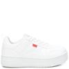 REFRESH WOMENS CHUNKY LACE TRAINER - WHITE