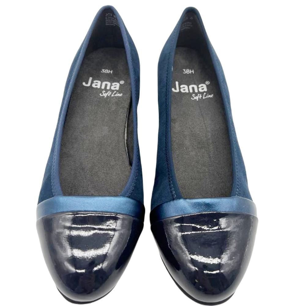 JANA WOMENS MEDIUM HEEL COURT SHOE NAVY Paul Byron Shoes Ireland