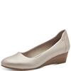 JANA WOMENS WEDGE COURT SHOE - PEARL