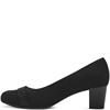 JANA WOMENS MEDIUM HEEL COURT SHOE - BLACK