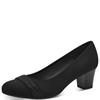 JANA WOMENS MEDIUM HEEL COURT SHOE - BLACK