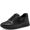 JANA WOMENS WATERPROOF ZIP LACE TRAINER - BLACK