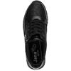 JANA WOMENS WATERPROOF ZIP LACE TRAINER - BLACK