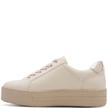 JANA WOMENS ZIP LACE TRAINER - IVORY