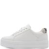 JANA WOMENS ZIP LACE TRAINER - WHITE