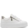 JANA WOMENS ZIP LACE TRAINER - WHITE