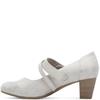 JANA WOMENS MED HEEL STRAP COURT SHOE - BEIGE GOLD