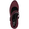 JANA WOMENS MED HEEL STRAP COURT SHOE - BORDEAUX