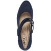 JANA WOMENS MED HEEL STRAP COURT SHOE - NAVY