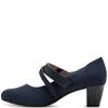 JANA WOMENS MED HEEL STRAP COURT SHOE - NAVY