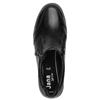 JANA WOMENS WATERPROOF ZIP COMFORT SHOE - BLACK LEATHER
