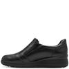 JANA WOMENS WATERPROOF ZIP COMFORT SHOE - BLACK LEATHER