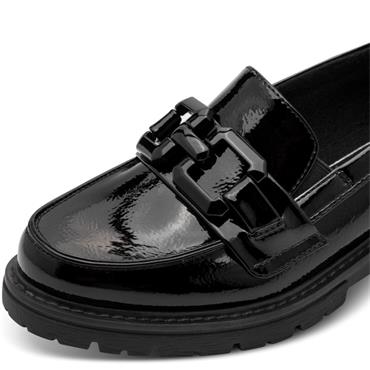 JANA WOMENS SLIP ON LOAFER - BLACK