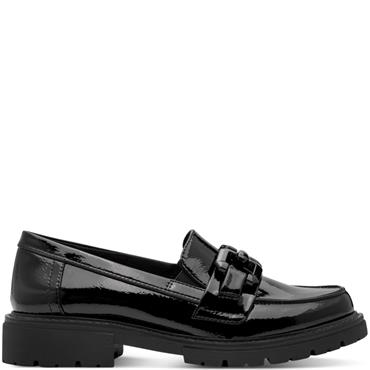 JANA WOMENS SLIP ON LOAFER - BLACK