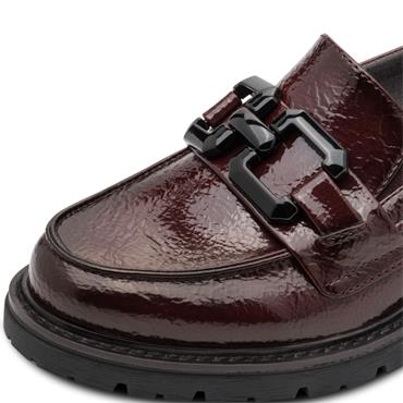JANA WOMENS SLIP ON LOAFER - BORDEAUX