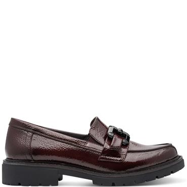 JANA WOMENS SLIP ON LOAFER - BORDEAUX