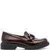 JANA WOMENS SLIP ON LOAFER - BORDEAUX