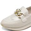 JANA WOMENS WEDGE CHAIN LOAFER - BEIGE GOLD