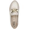JANA WOMENS WEDGE CHAIN LOAFER - BEIGE GOLD