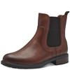JANA WOMENS ZIP CHELSEA ANKLE BOOT - COGNAC