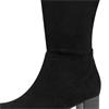 JANA WOMENS ZIP HIGH LEG BOOT - BLACK SUEDE