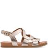 JANA WOMENS FLAT SATRP SANDAL - CHAMPAGNE