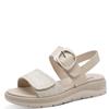 JANA WOMENS WEDGE STRAP SANDAL - IVORY MULTI