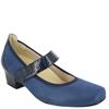 DR CUTILLAS WOMENS STRAP LOW HEEL SHOE - NAVY