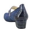 DR CUTILLAS WOMENS STRAP LOW HEEL SHOE - NAVY