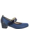 DR CUTILLAS WOMENS STRAP LOW HEEL SHOE - NAVY