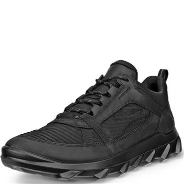 ECCO MENS WATERPROOF MX LACE TRAINER - BLACK