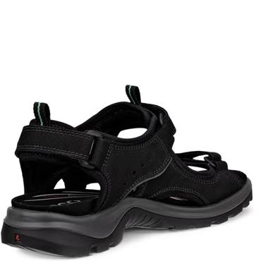 ECCO WOMENS OFF ROAD STRAP SANDAL - BLACK