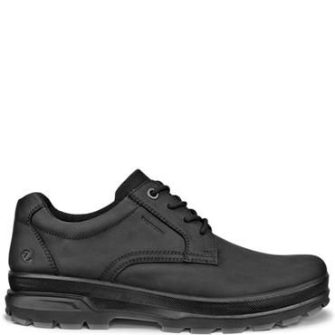 ECCO MENS WATERPROOF LACE SHOE - BLACK