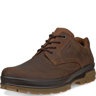 ECCO MENS WATERPROOF LACE SHOE - CAMEL